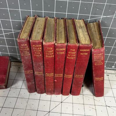 8 Volume Set of Rudyard Kipling's Stories 