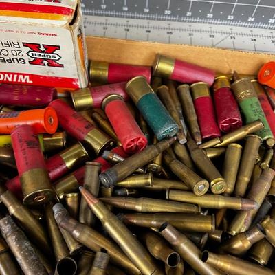 Tray  Ammo some live some just Brass