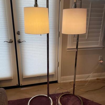 Pair of modern floor lamps