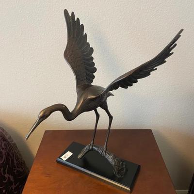 Beautiful bird statue