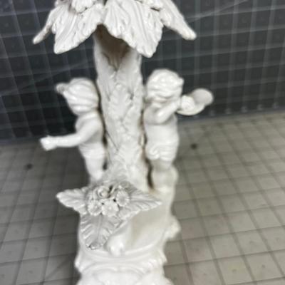 Italian WHITE Centerpiece of Cherubs