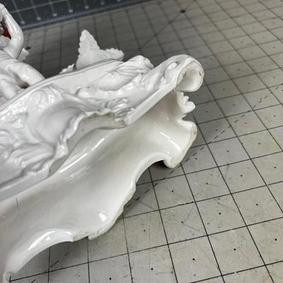 Italian WHITE Centerpiece of Cherubs