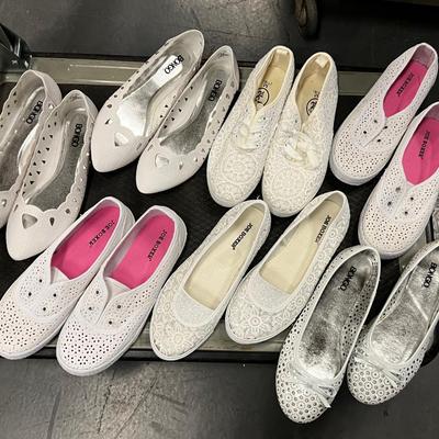 Large lot of White Shoes Size 5 to 7