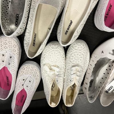 Large lot of White Shoes Size 5 to 7