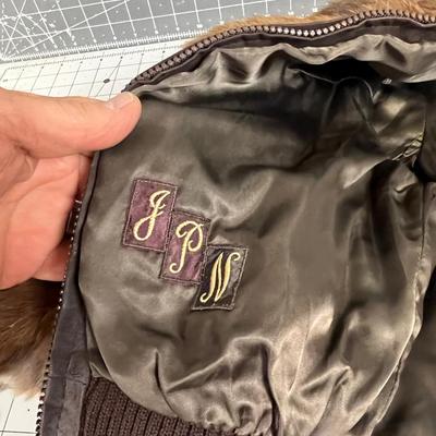 Real Brown Fur Bomber Jacket 
