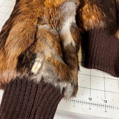 Real Brown Fur Bomber Jacket 