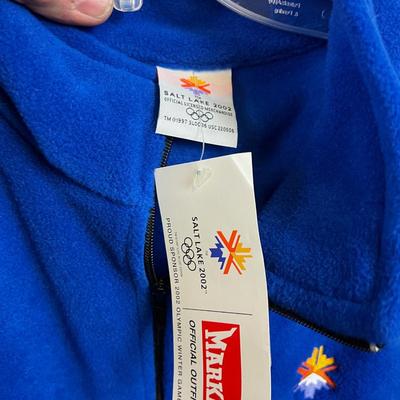 Size XL NEW Blue Winter Olympics 2002 Fleece VEST MEN'S 