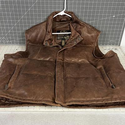 Eddie Bauer 3XL Leather GOOSE DOWN 
