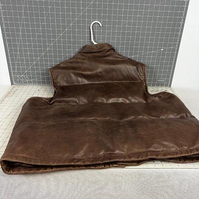Eddie Bauer 3XL Leather GOOSE DOWN 