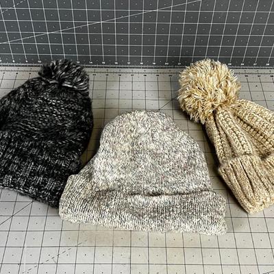 Beanies Store Bought and Hand Crafted Natural Colors 