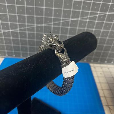New - Dell Arte Lucky Antic Dragon Bracelet Stainless Steel 