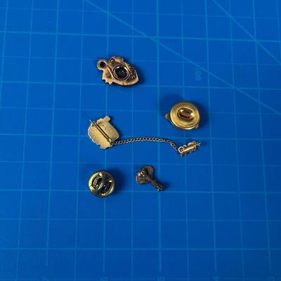 Pile of Lapel Pins: Eagle, Ogden High School, LDS 