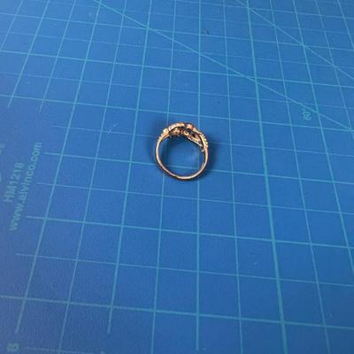 Black Hills Gold and Sterling Ring 