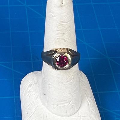 Ruby Ring, Antique Possibly Men's pinky Ring