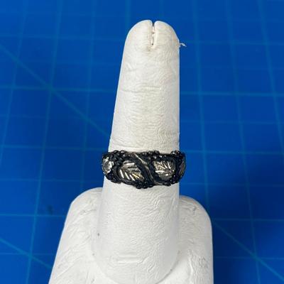 Sterling Silver Leaf Ring