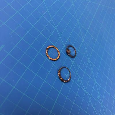 3 small Silver Rings 
