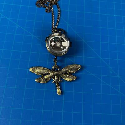 Dragonfly Clock Pendant