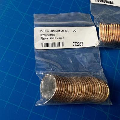 3 Set of NEW  Uncirculated States Sets of Quarter Total of 75 Quarters