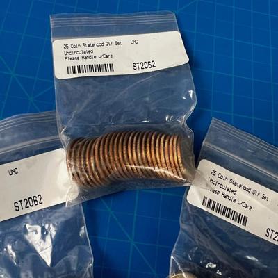 3 Set of NEW  Uncirculated States Sets of Quarter Total of 75 Quarters