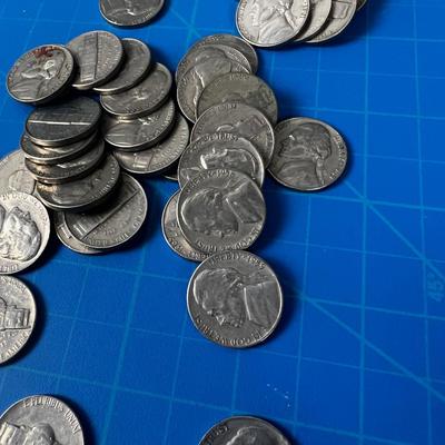 Roll of Nickels Marked 1950 to 1980 CIRCULATED 