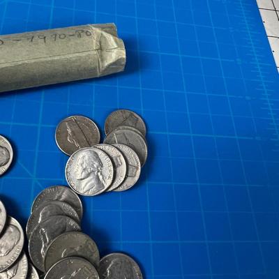 Roll of Nickels Marked 1950 to 1980 CIRCULATED 