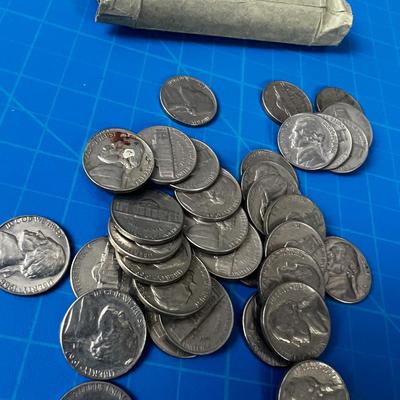 Roll of Nickels Marked 1950 to 1980 CIRCULATED 