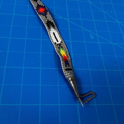 Beaded Bracelet with Silver Clasp 