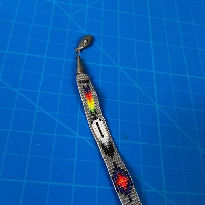 Beaded Bracelet with Silver Clasp 