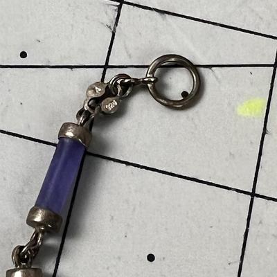 Purple Silver Bracelet 