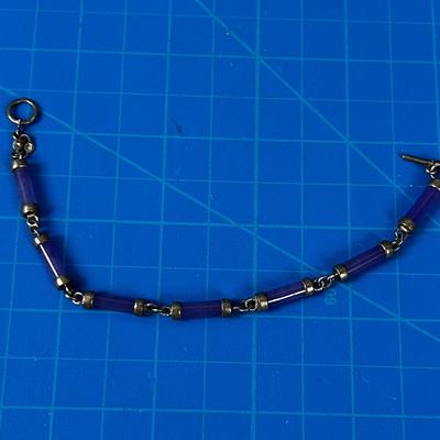 Purple Silver Bracelet 