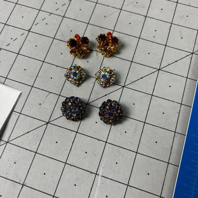 3 sets of Earrings 