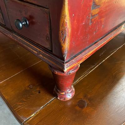 Heavy Worm Wood Old World Design Coffee Table 