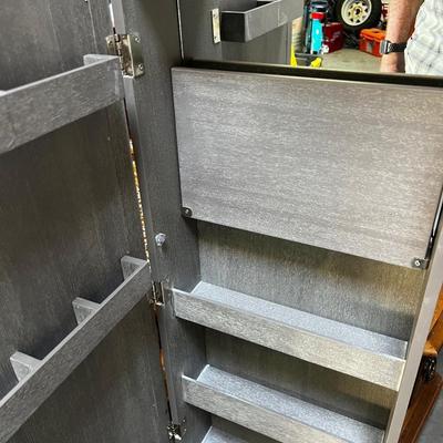 Gray Hanging (From a Door) Jewelry Case 