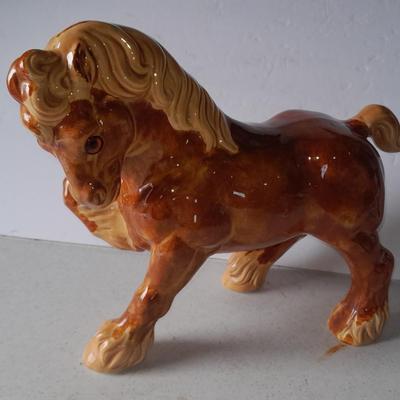 Large Vintage ceramic horse