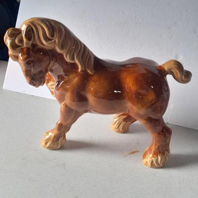 Large Vintage ceramic horse