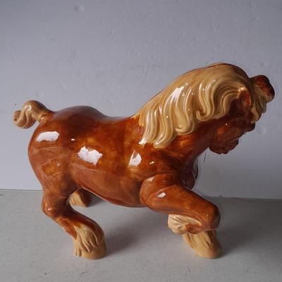 Large Vintage ceramic horse