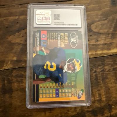 1998 FLEER METAL CHARLES WOODSON ROOKIE CARD RAIDERS MICHIGAN