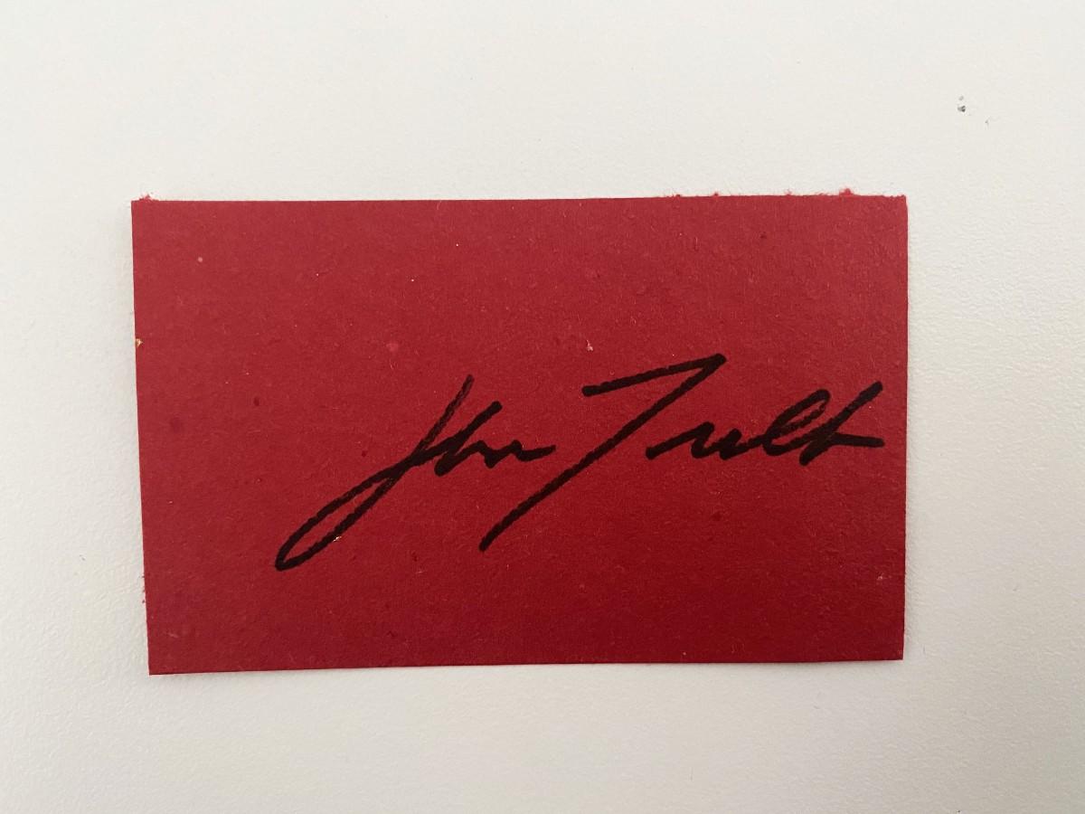 John Travolta Original Signature | EstateSales.org