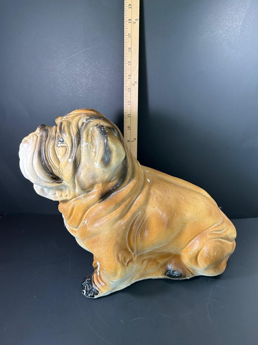 アンティーク雑貨 Vintage chalkware Bulldog Vintage chalkware Bulldog