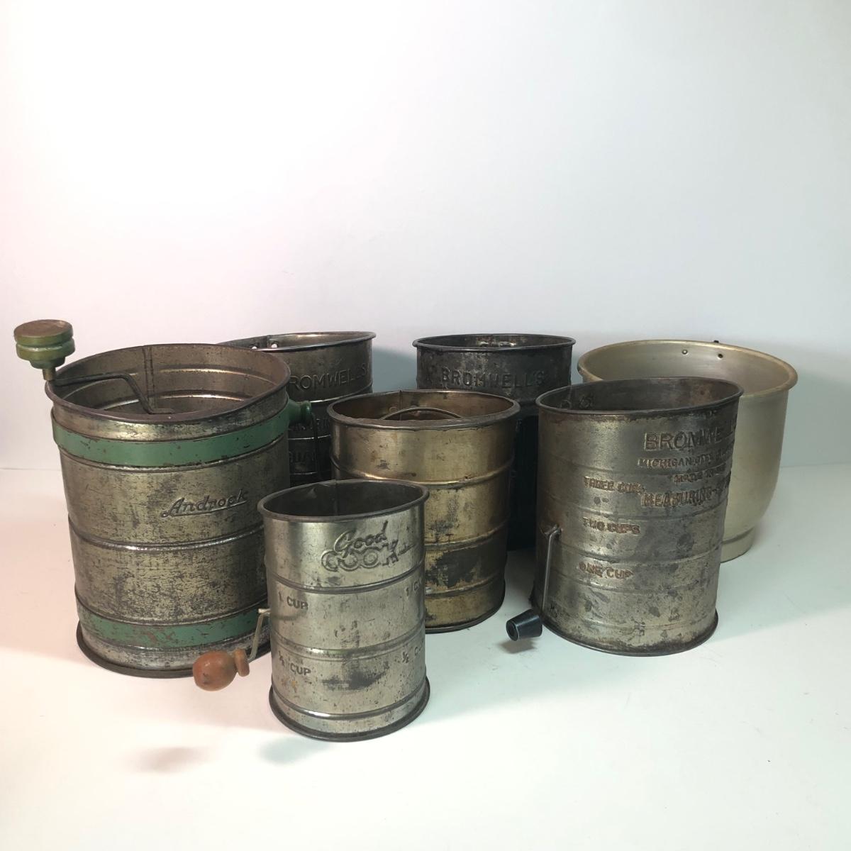 LOT 46M Vintage Sifters Androck, Foley, Bromwell's, Good Cook & More