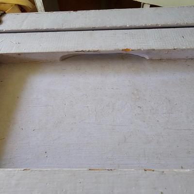 Gray Wooden Foot Locker  (OB1-JS)