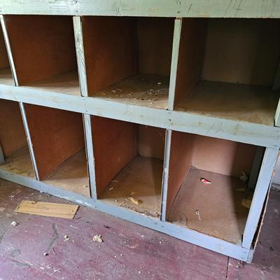 Wooden Storage Unit w/Eight Cubby Holes  (OB1-JS)