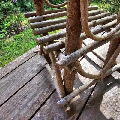 Three Rustic Tables w/ Local Rhododendron (FP-JS)