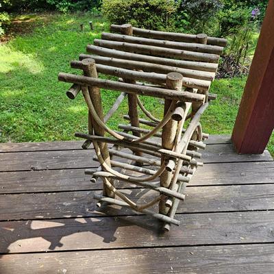 Three Rustic Tables w/ Local Rhododendron (FP-JS)