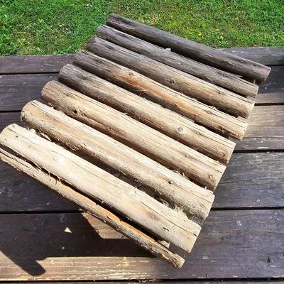 Three Rustic Tables w/ Local Rhododendron (FP-JS)