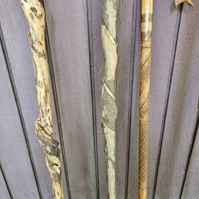 Collection of Wooden Canes w/Stand  (FP-JS)