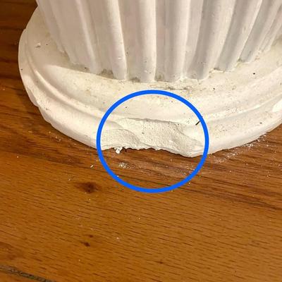 Large  Plaster Column Pedestal *Read Details