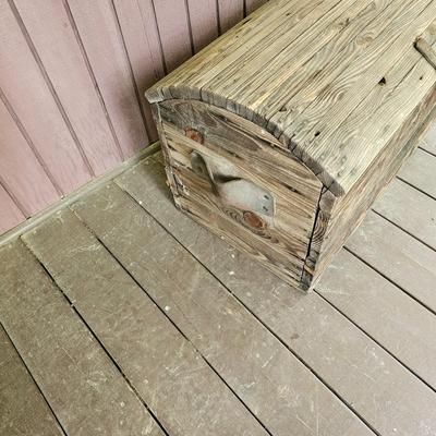Vintage Dome Top Wooden Chest  (FP-JS)