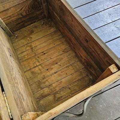 Vintage Dome Top Wooden Chest  (FP-JS)