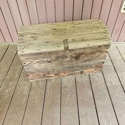 Vintage Dome Top Wooden Chest  (FP-JS)